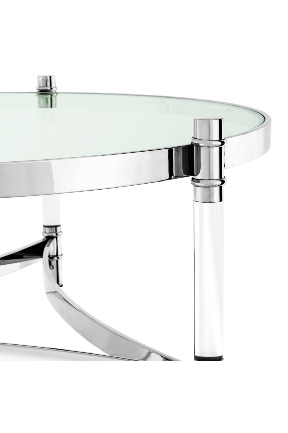Round Silver Frame Coffee Table | Eichholtz Trento | OROA