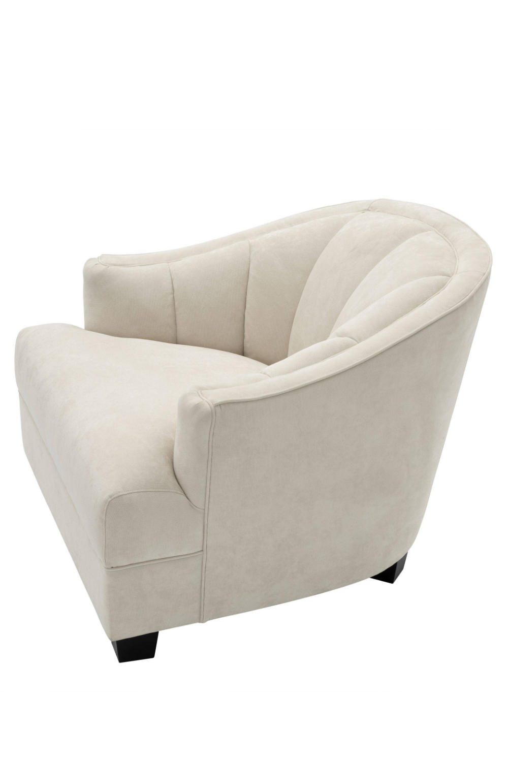 Curved back best sale accent chair