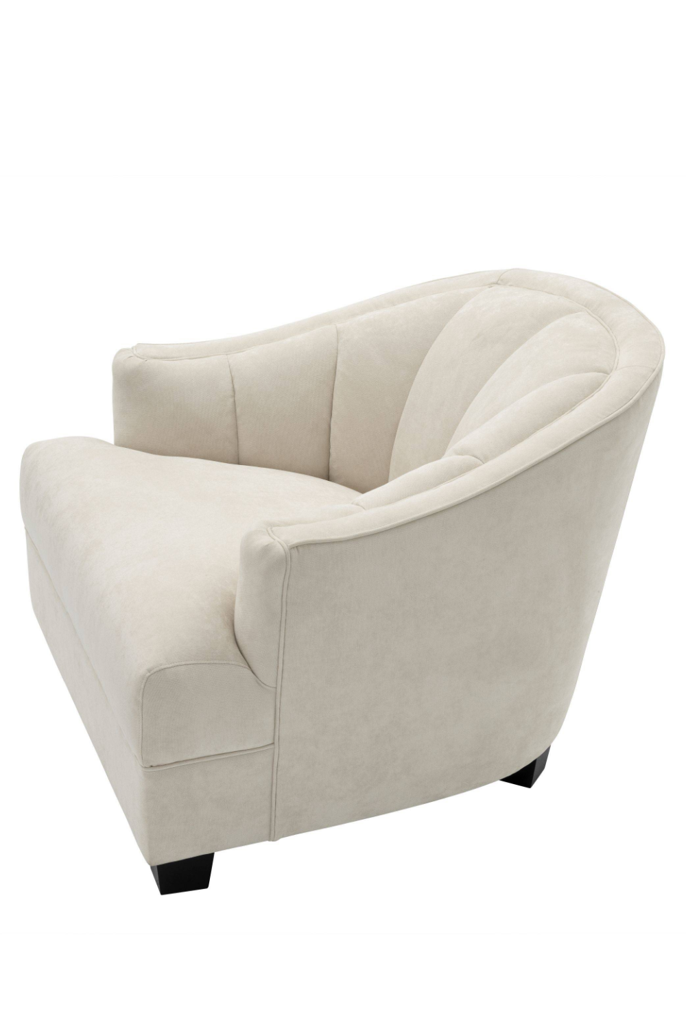 Cream Curved Back Accent Chair | Eichholtz Polaris | Oroa.com