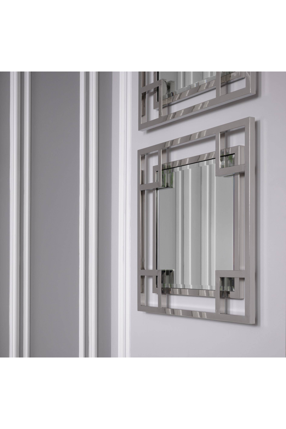 Silver Geometric Frame Mirror | Eichholtz Morris | OROA