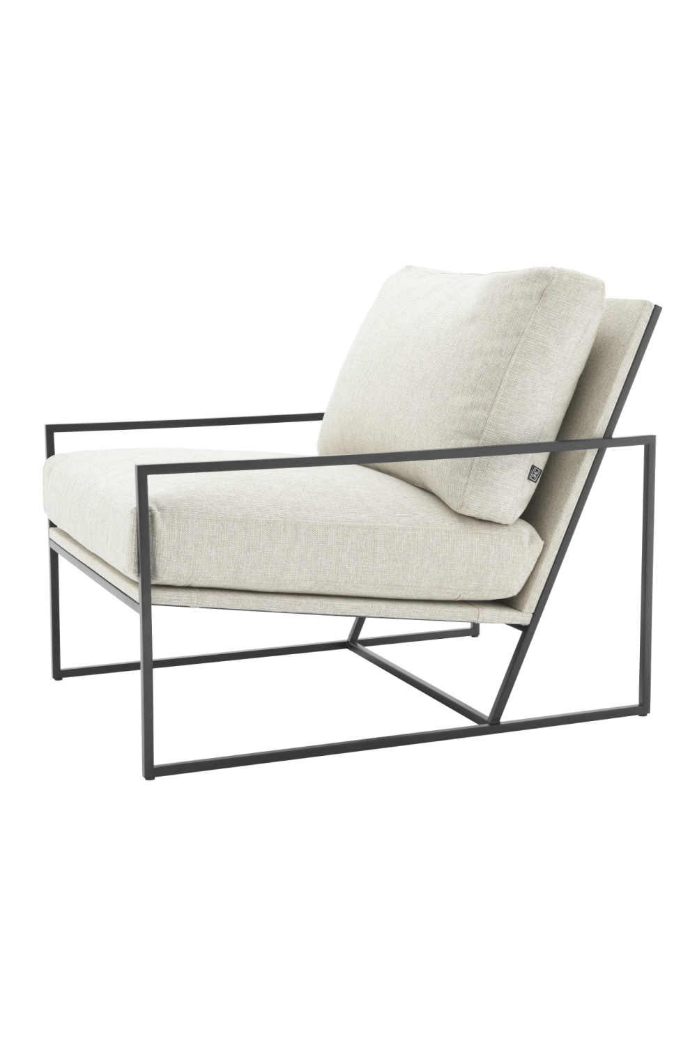 White Modern Minimalist Lounge Chair | Eichholtz Rowen | Oroa.com