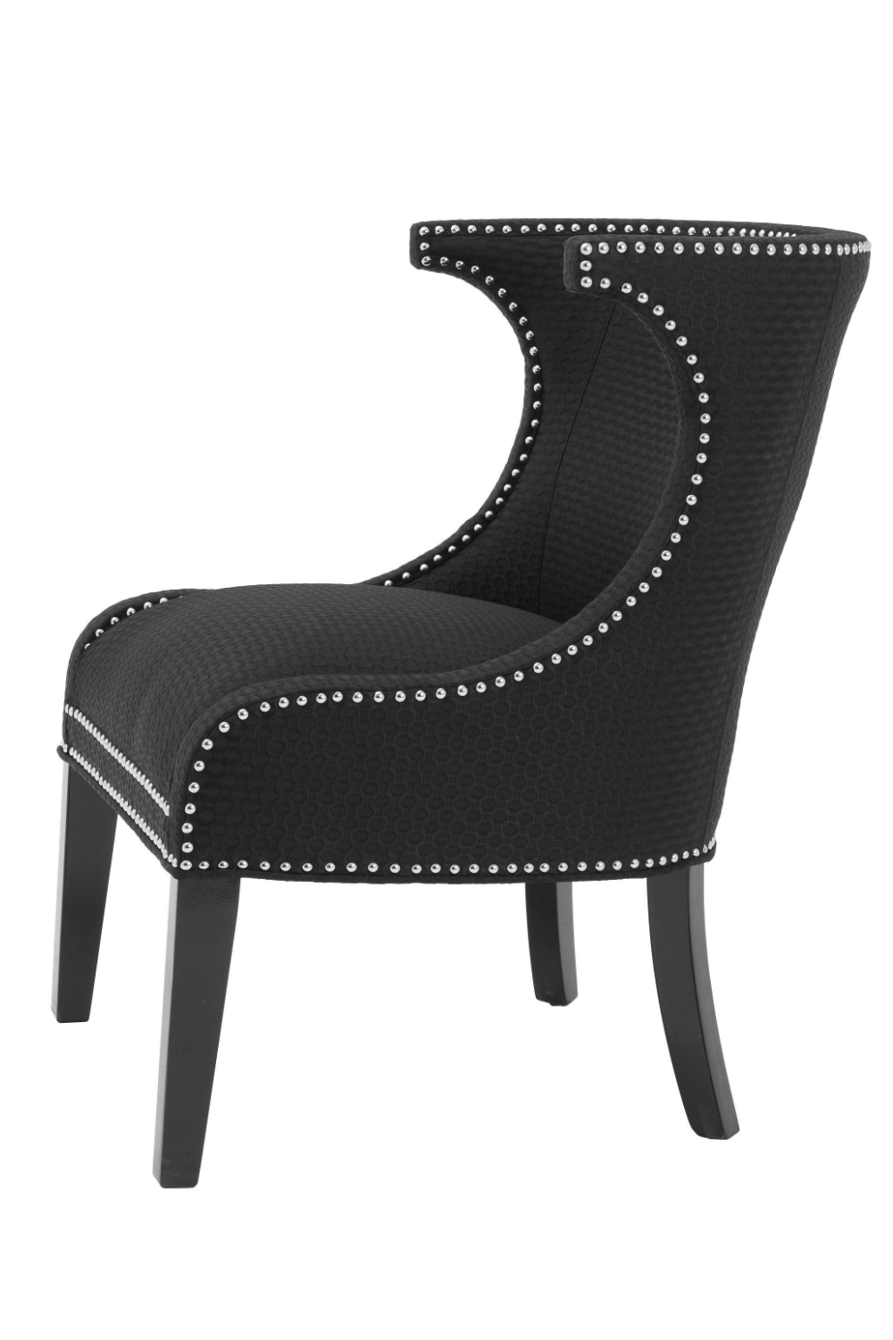 Black Studded Wing Chair | Eichholtz Elson | Oroa.com
