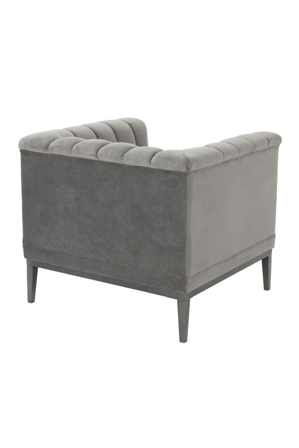 Gray Velvet Barrel Chair | Eichholtz Raffles | Oroa.com