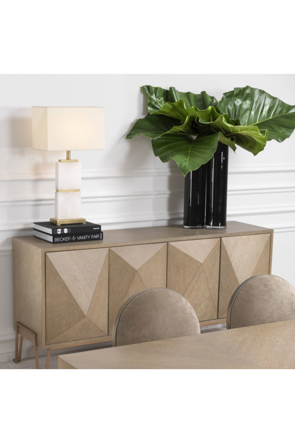 Alabaster White Marble Table Lamp | Eichholtz Robbins | OROA