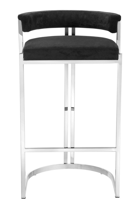 Black Velvet Bar Stool | Eichholtz Dante | #1 Eichholtz Retailer
