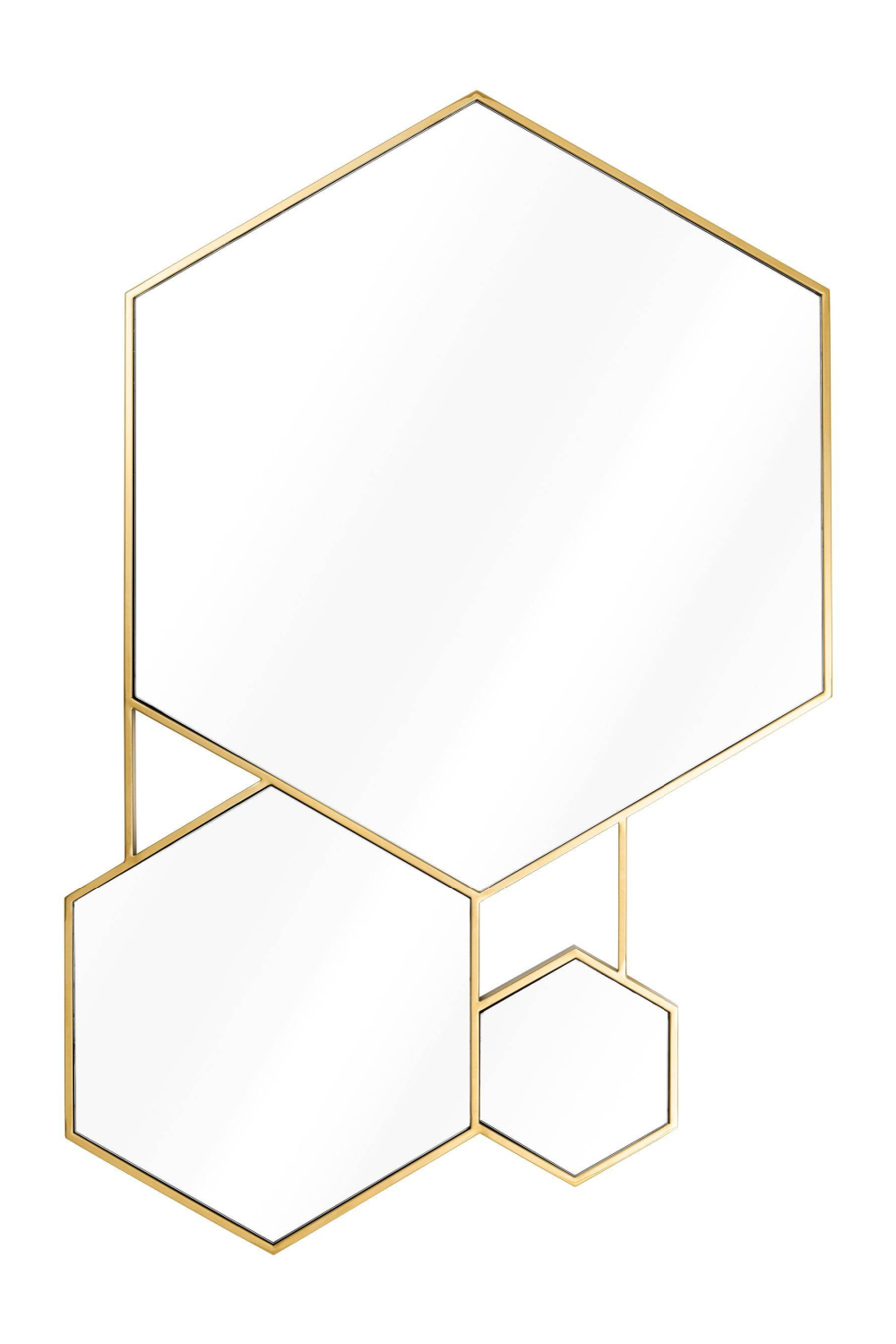 Gold Hexagon Trio Wall Mirror | Eichholtz Hexa | OROA