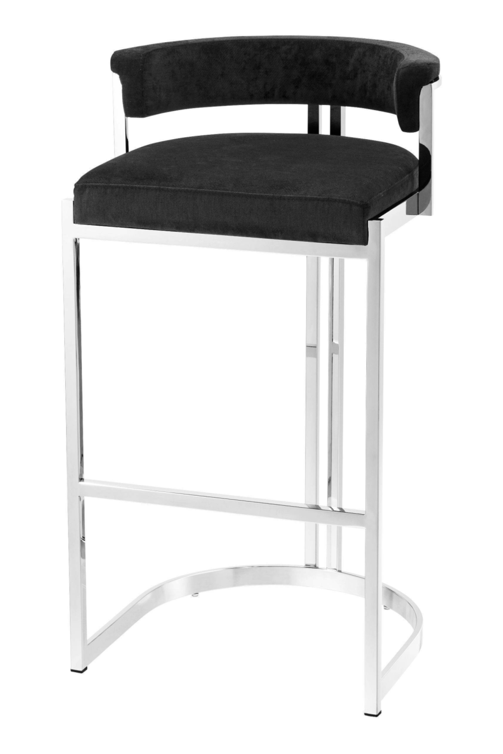 Black Velvet Counter Stool | Eichholtz Dante | #1 Eichholtz Retailer