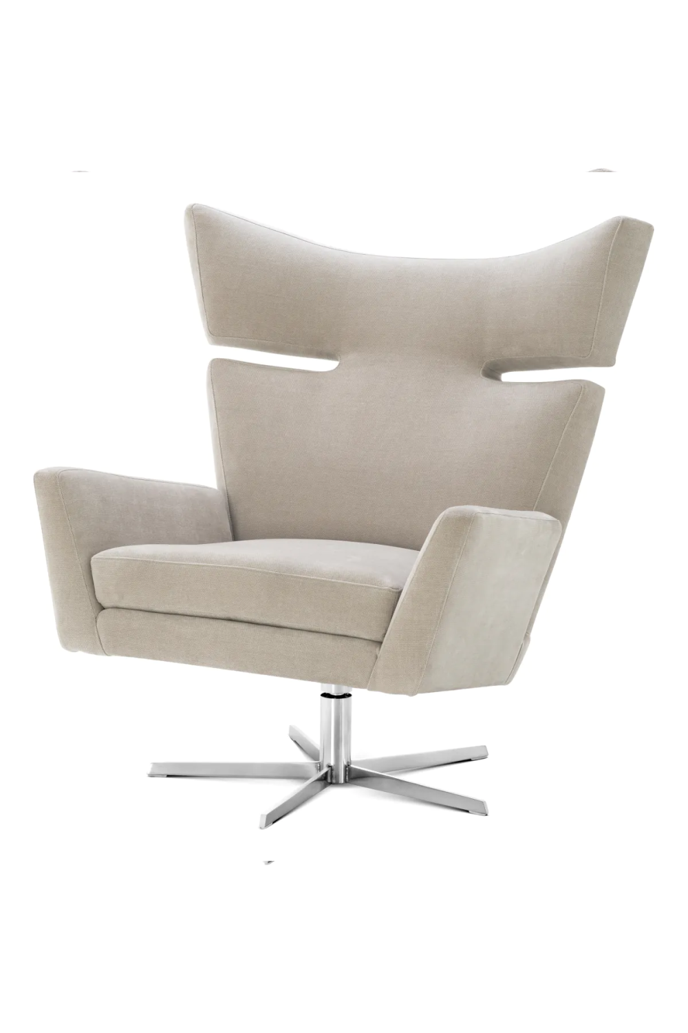 Beige Modern Wingback Swivel Chair | Eichholtz Eduardo | Oroa.com