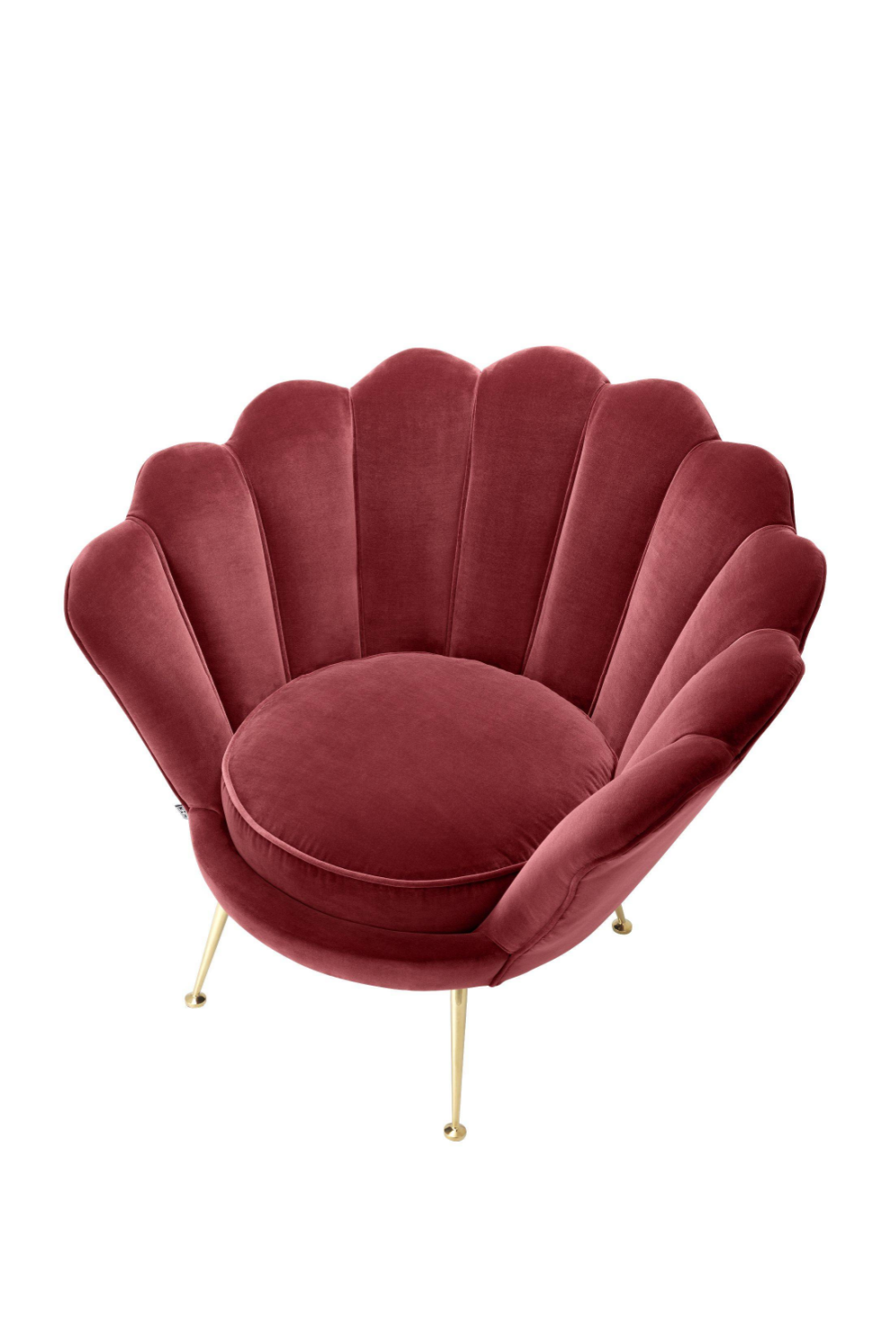 Red Scalloped Accent Chair | Eichholtz Trapezium | Oroa.com