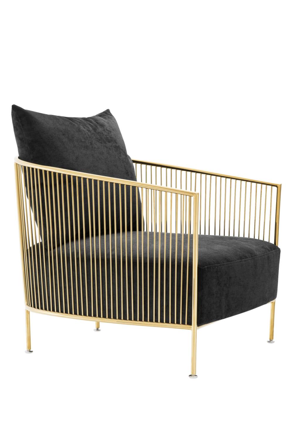 Black Velvet Wire Chair | Eichholtz Knox | Oroa.com