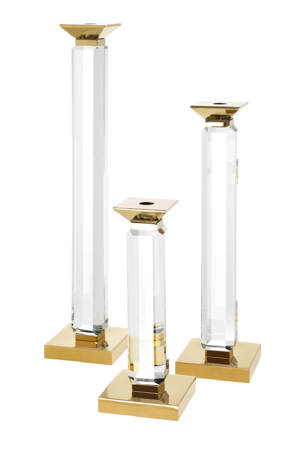 Gold Stick Candle Holder Set of 3 | Eichholtz Livia | OROA