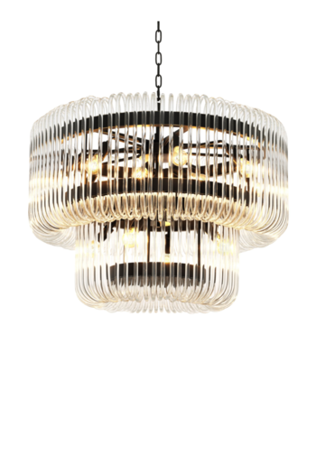 2 Tier Glass Rod Chandelier | Eichholtz Sutton House | OROA.com