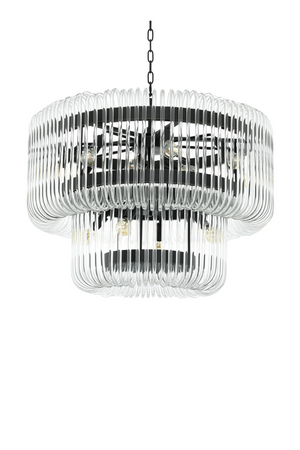 2 Tier Glass Rod Chandelier | Eichholtz Sutton House | OROA