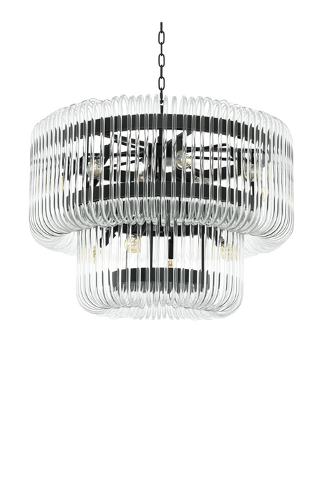 2 Tier Glass Rod Chandelier | Eichholtz Sutton House | OROA