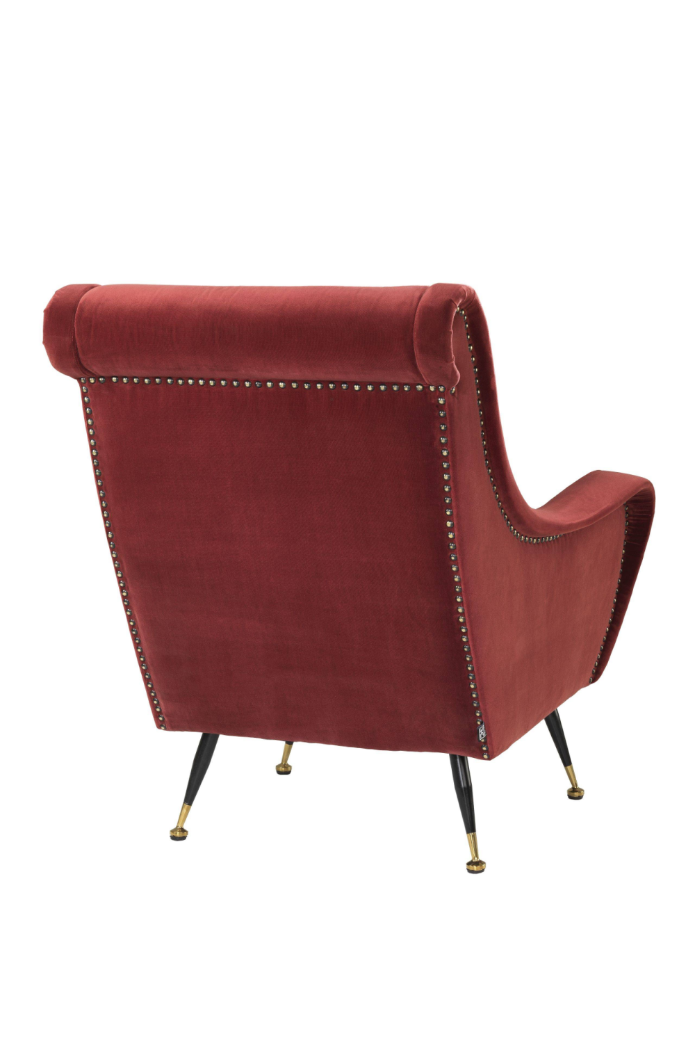 Red Velvet Reading Chair Eichholtz Giardino Oroa