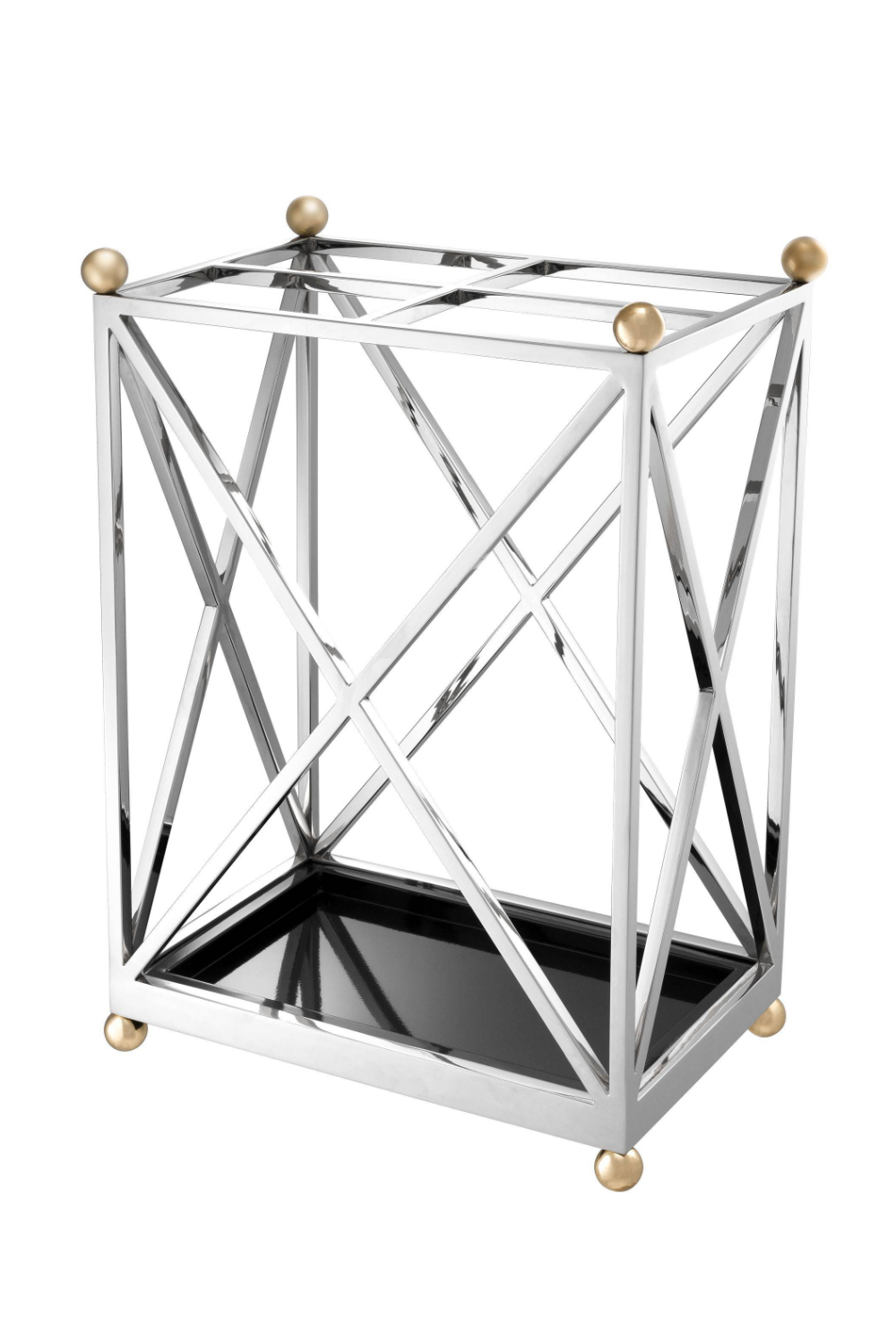 Silver Geometric Umbrella Stand | Eichholtz Quorum | OROA