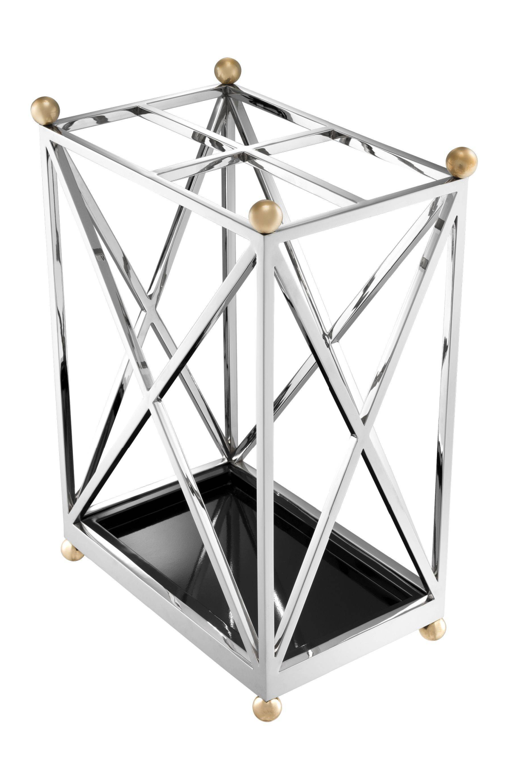 Silver Geometric Umbrella Stand | Eichholtz Quorum | OROA