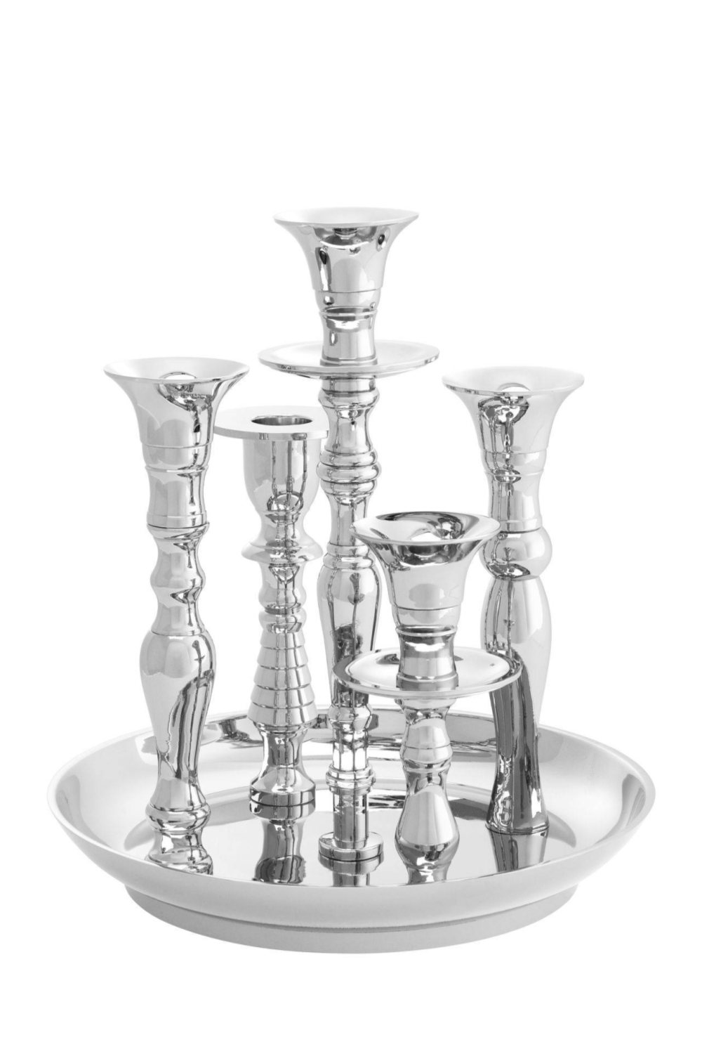 Silver Candlestick Holder Set | Eichholtz Rosella | OROA
