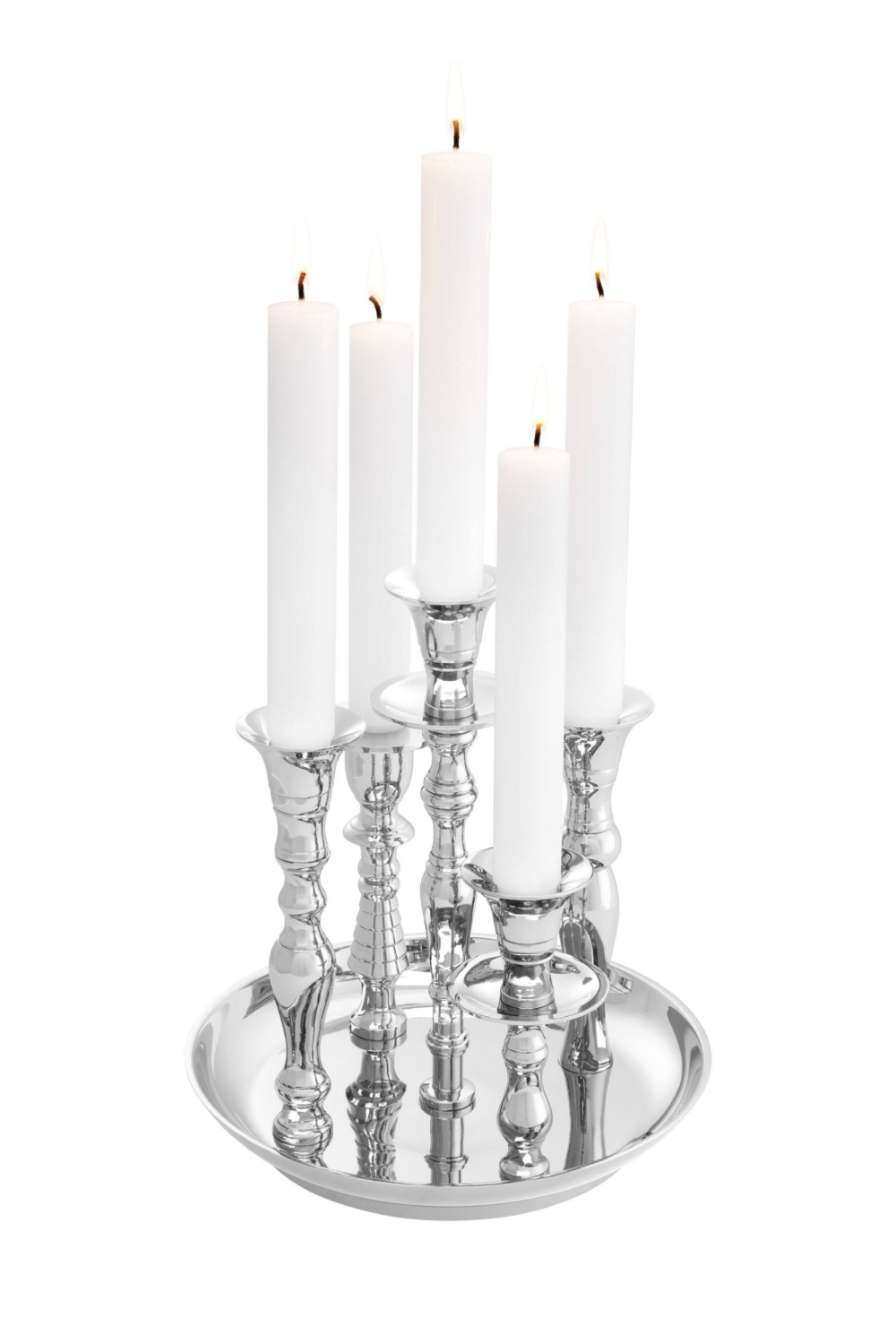 Silver Candlestick Holder Set | Eichholtz Rosella | OROA