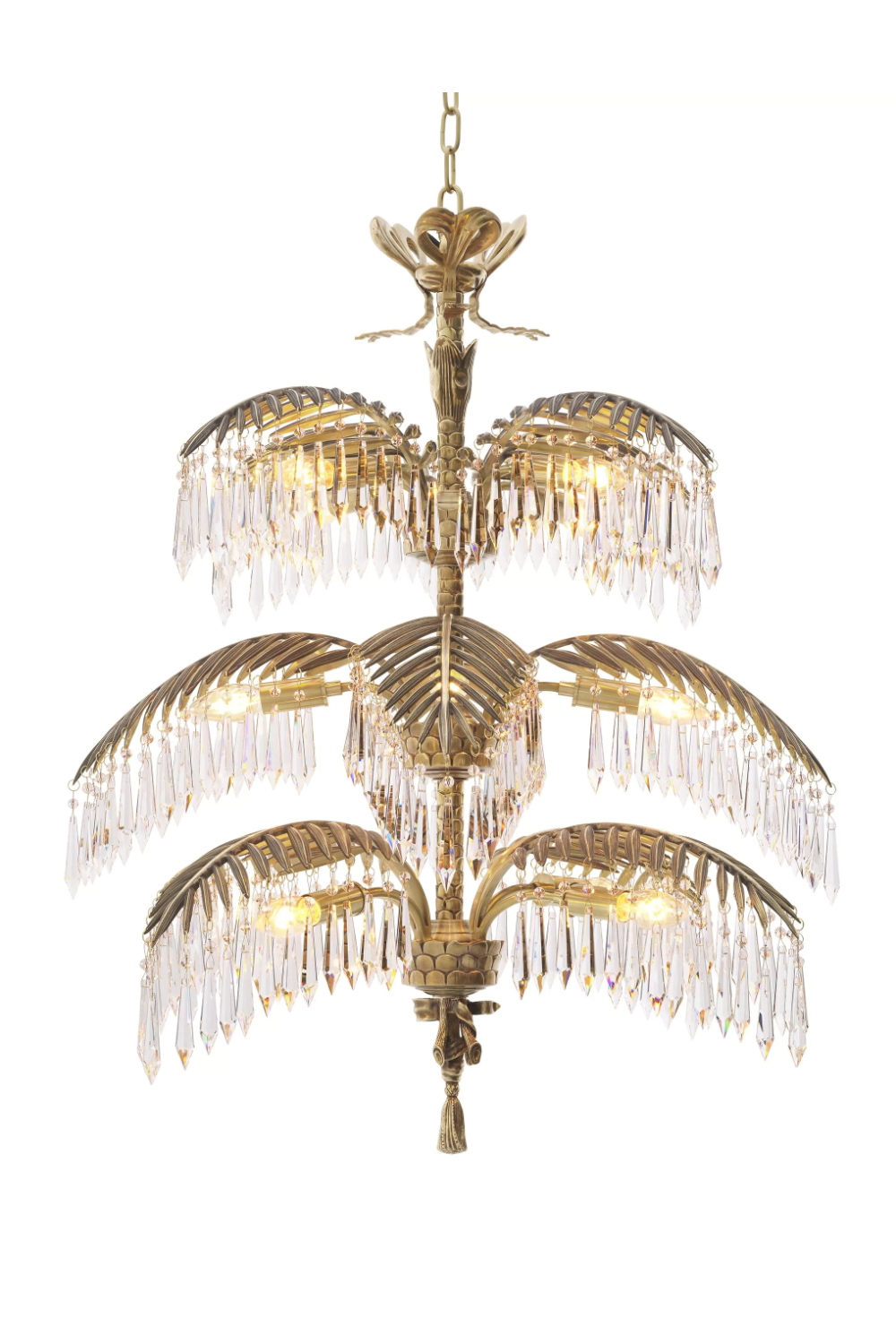 Golden Art Deco Chandelier | Eichholtz Hildebrandt | OROA.com