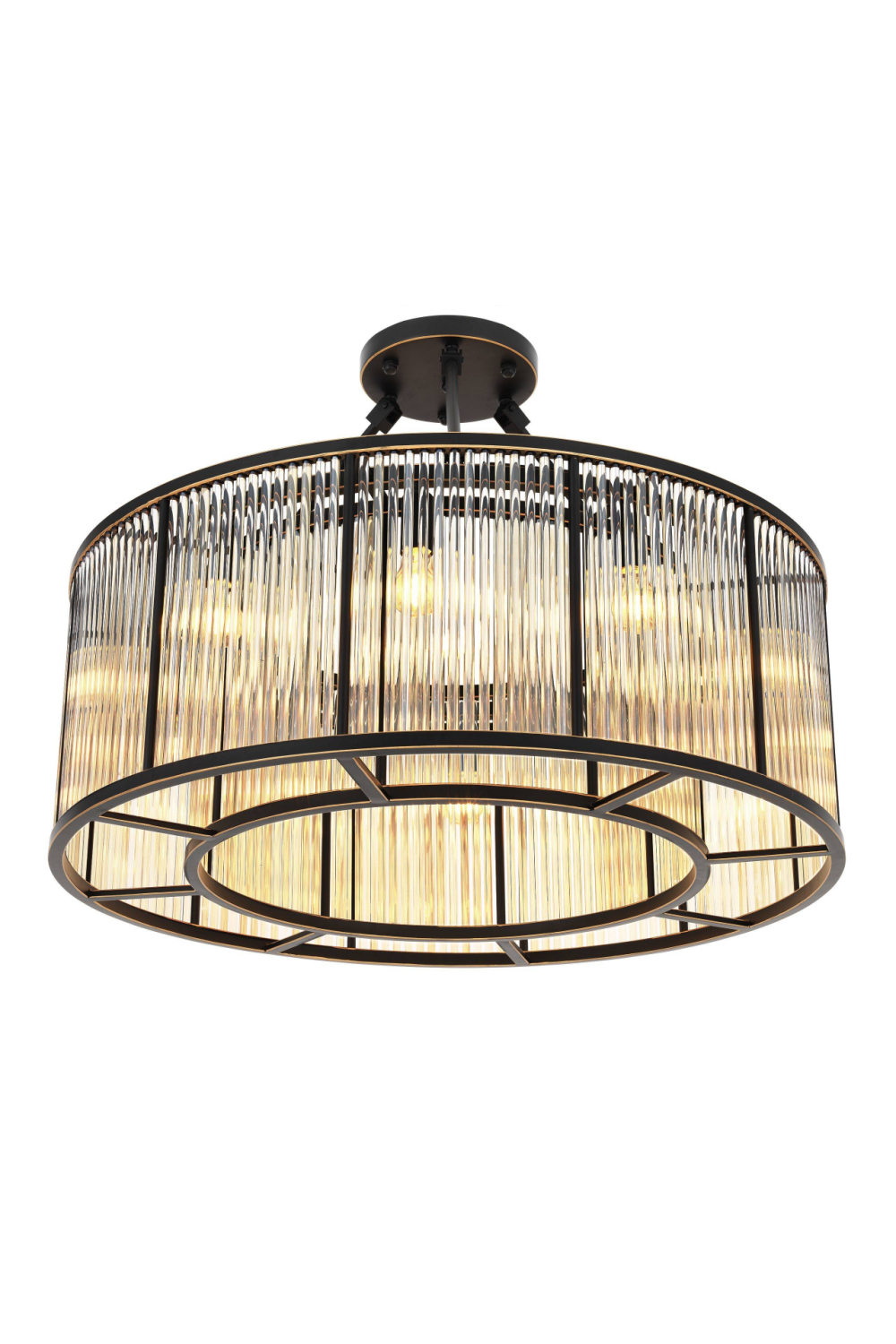 Glass Drum Ceiling Lamp | Eichholtz Bernardi | OROA