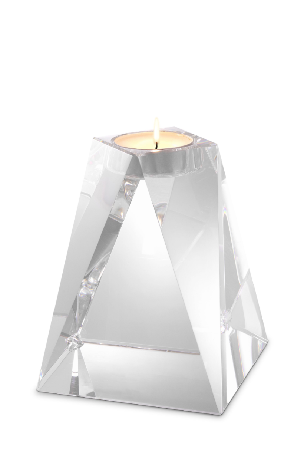 Crystal Glass Candle Holder | Eichholtz Liaison | OROA