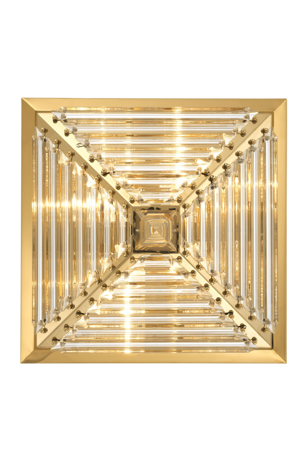 Gold Pyramid Flush Mount | Eichholtz Eden | OROA