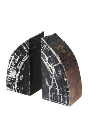 Petrified Wood Bookends | Eichholtz Opia | OROA