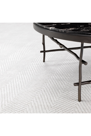 Off-White Carpet 7' x 10' | Eichholtz Herringbone | Oroa.com