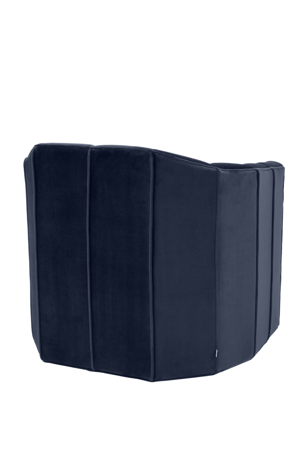 Blue Velvet Panelled Swivel Chair | Eichholtz Delancey | Oroa.com