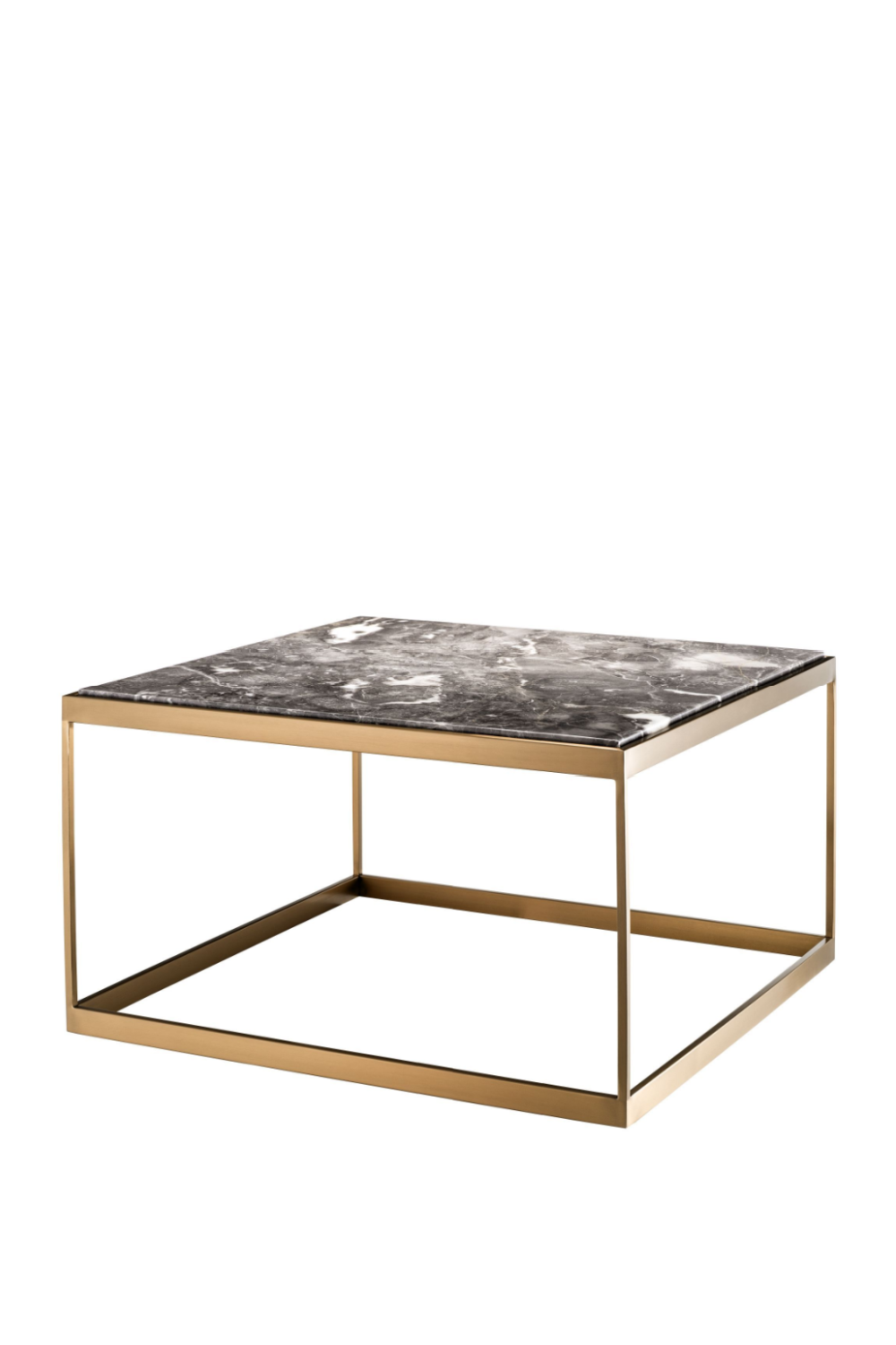 Marble Top Brass Frame Side Table | Eichholtz La Quinta | OROA.com