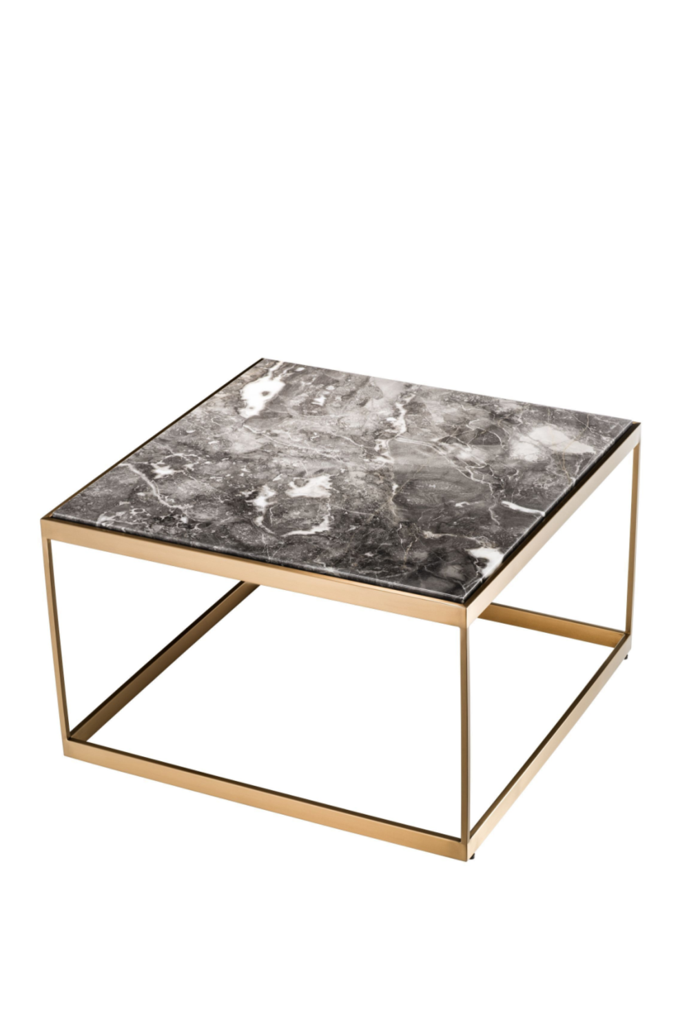 Marble Top Brass Frame Side Table | Eichholtz La Quinta | OROA.com
