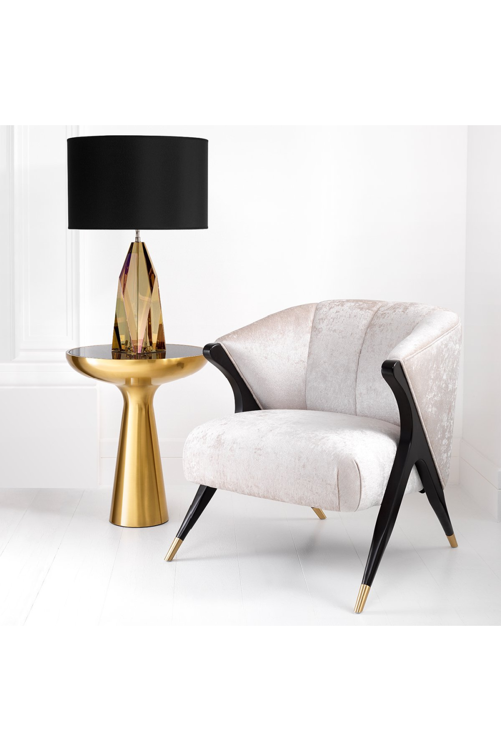Gold Tower Side Table | Eichholtz Lindos Low | OROA