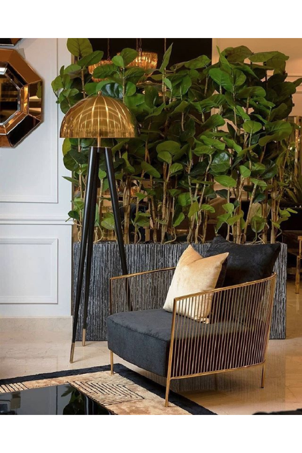 Gold Tripod Floor Lamp | Eichholtz Coyote | OROA.com