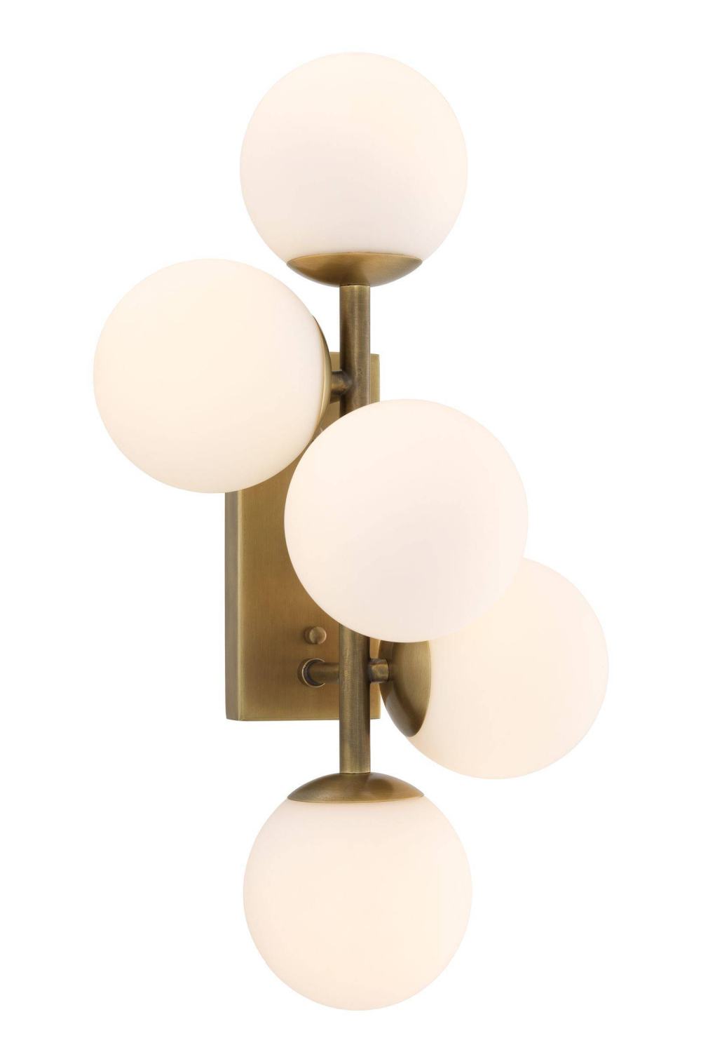 White Glass Multi Globe Wall Lamp | Eichholtz Libris | OROA