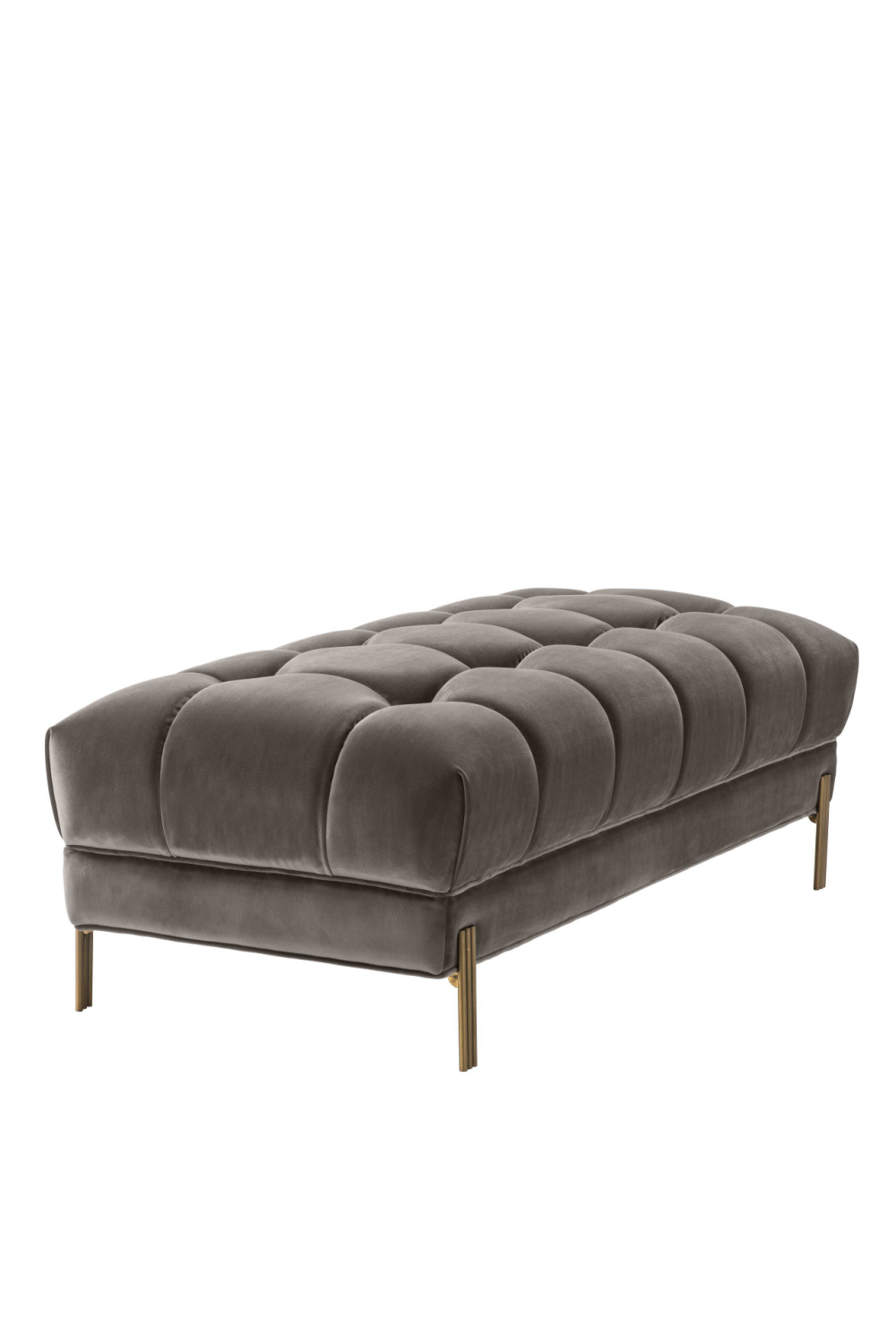 Gray Tufted Upholstered Bench | Eichholtz Sienna | OROA