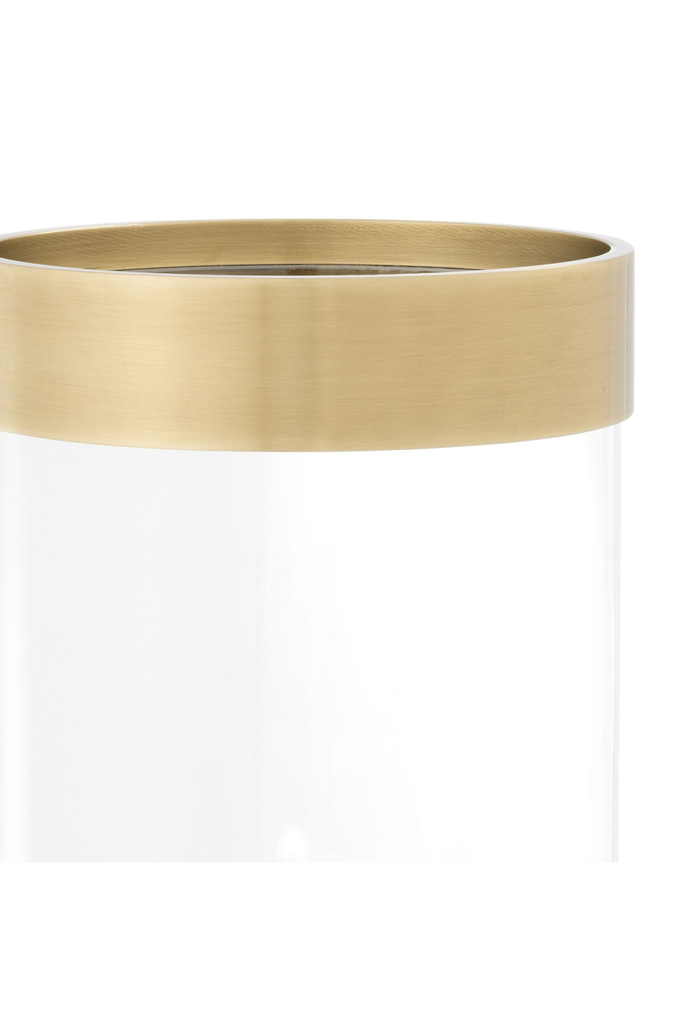 Brass Rim Glass Hurricane | Eichholtz Vertex L | OROA