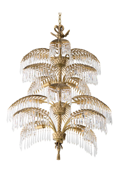 Vintage Brass Crystal Chandelier XL | Eichholtz Hildebrandt | Oroa.com