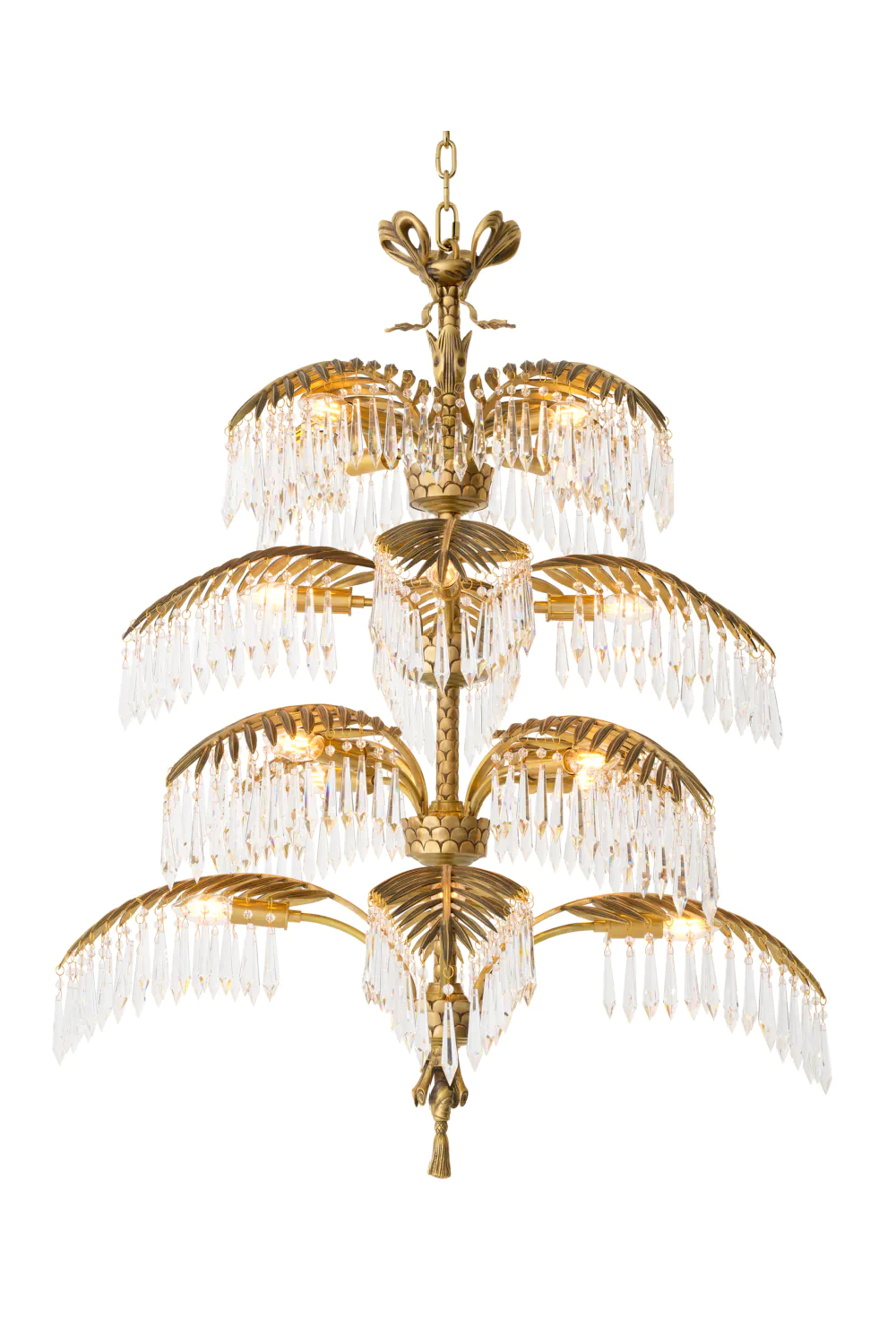 Vintage Brass Crystal Chandelier XL | Eichholtz Hildebrandt | Oroa.com