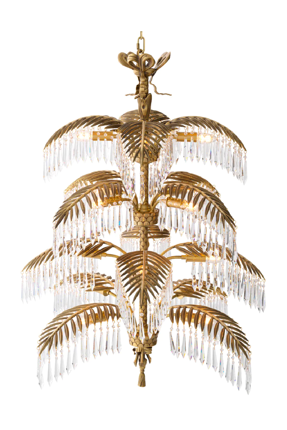 Vintage Brass Crystal Chandelier XL | Eichholtz Hildebrandt | Oroa.com