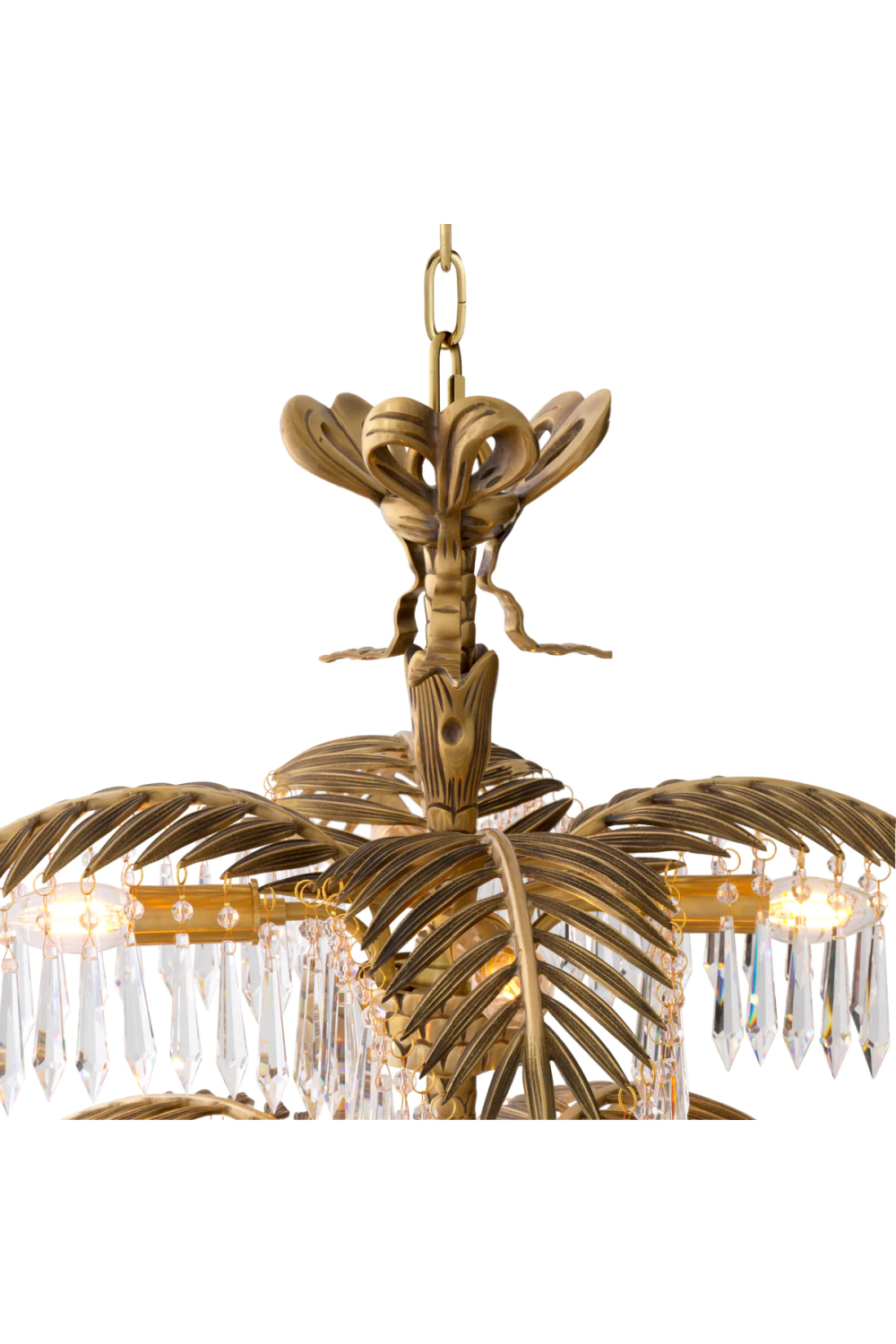 Vintage Brass Crystal Chandelier XL | Eichholtz Hildebrandt | Oroa.com