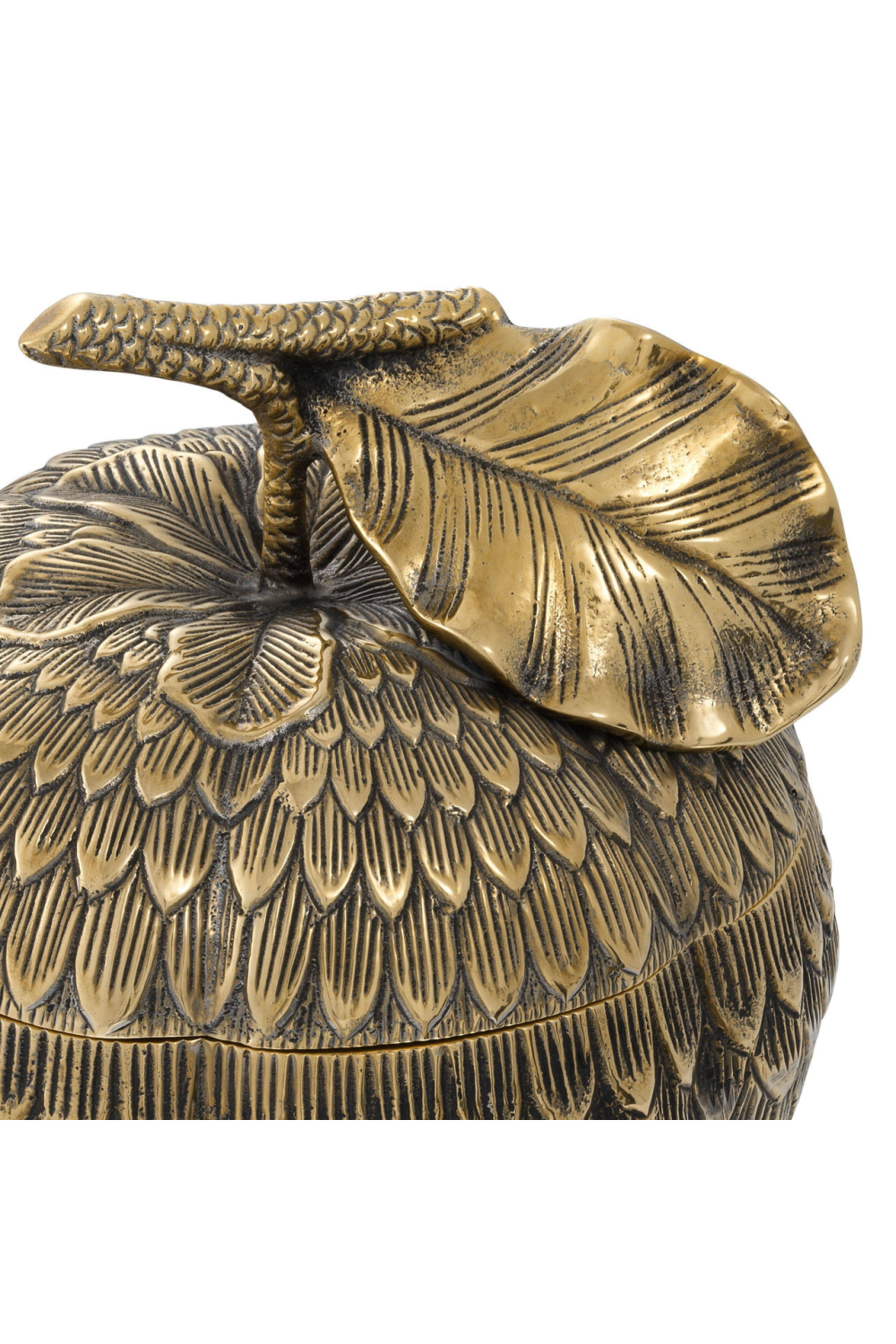 Vintage Brass Decorative Box | Eichholtz Custard Apple | OROA
