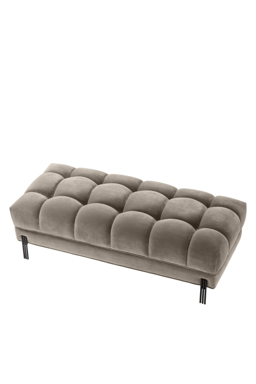 Greige Tufted Upholstered Bench | Eichholtz Sienna | OROA