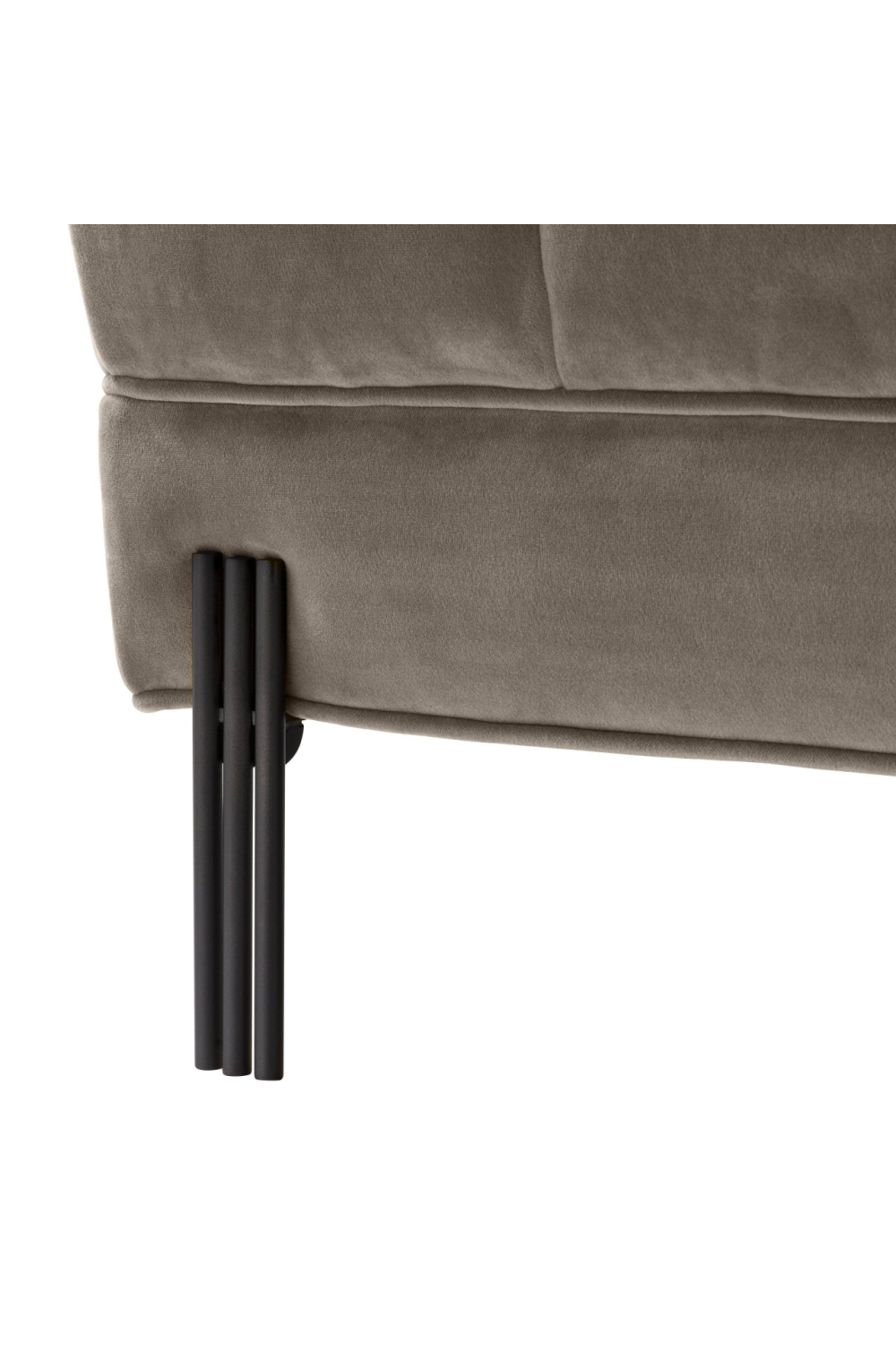 Greige Tufted Upholstered Bench | Eichholtz Sienna | OROA