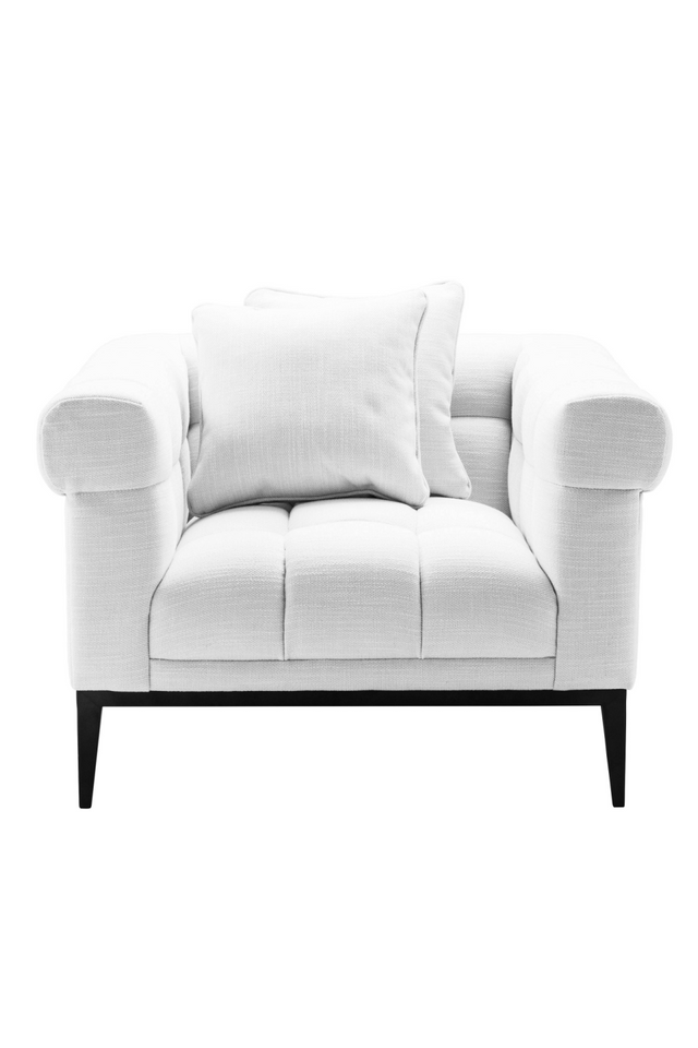 White Tufted Accent Chair | Eichholtz Aurelio | Oroa.com