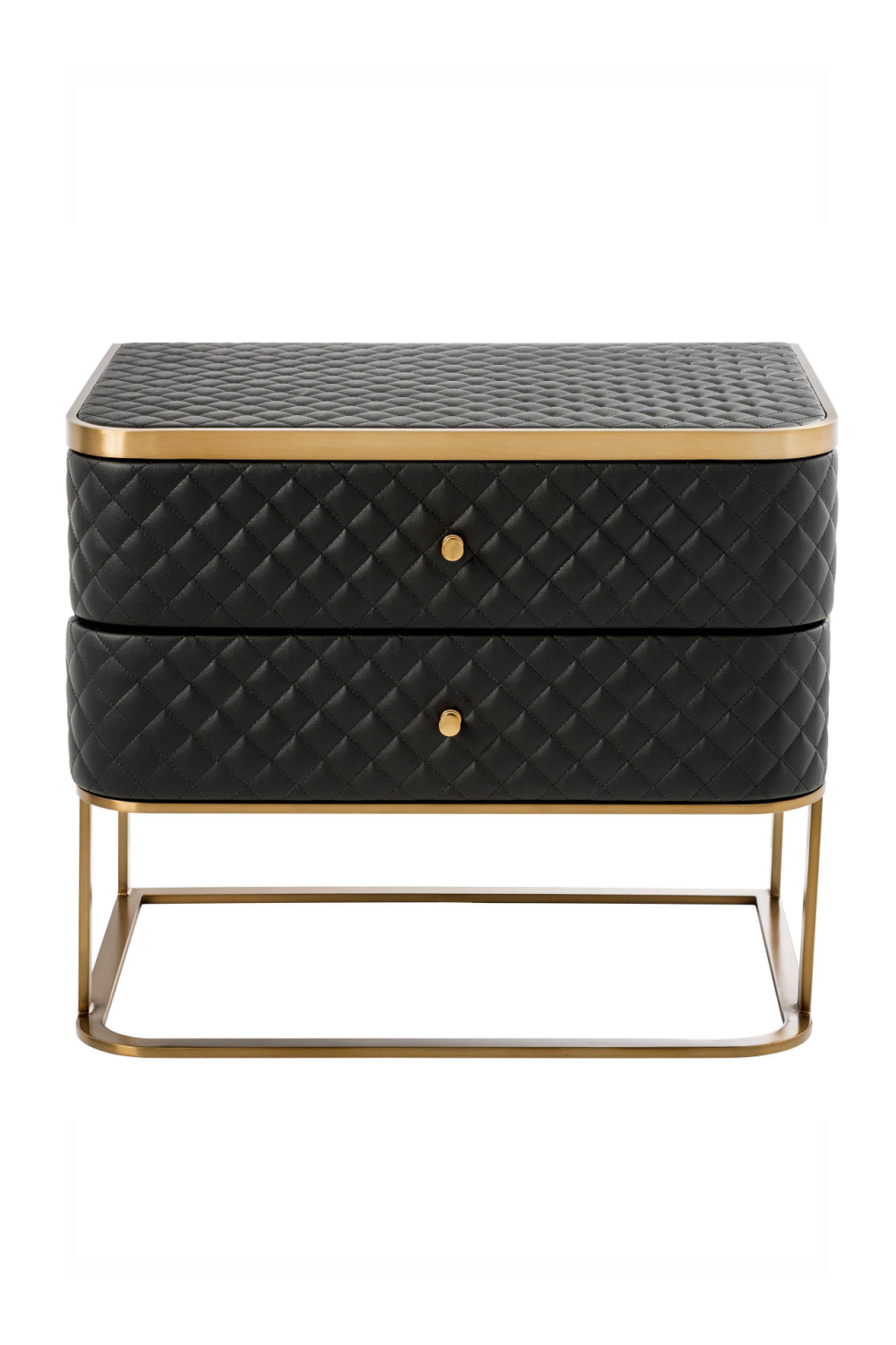 Black Leather Side Table | Eichholtz Monfort | OROA