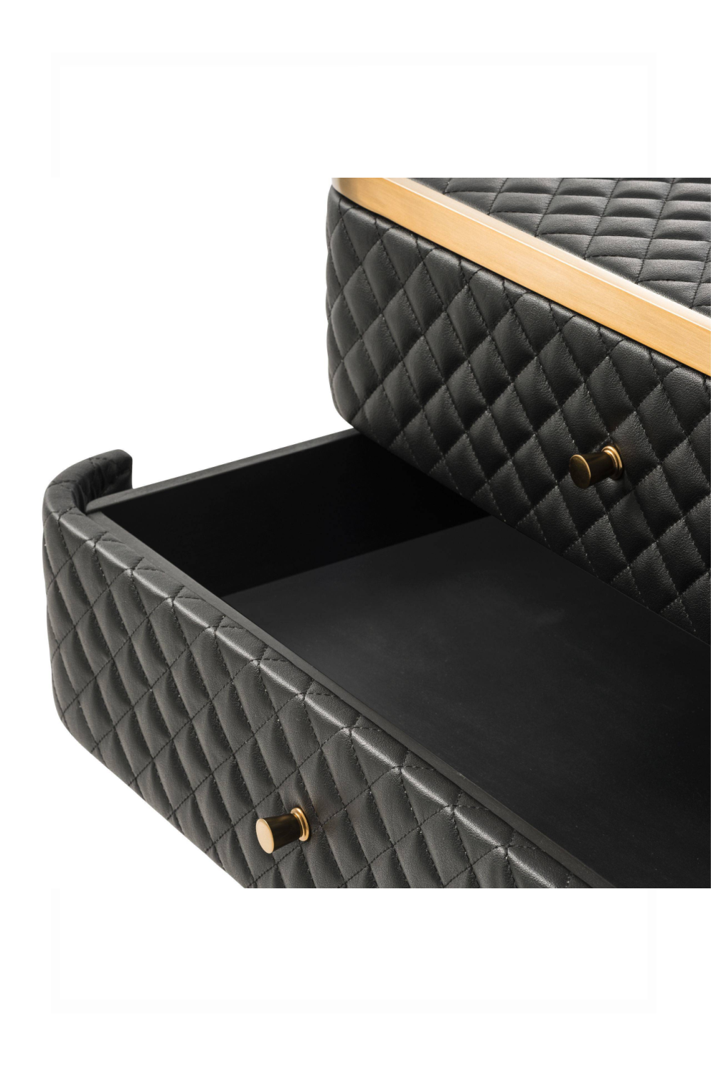 Black Leather Side Table | Eichholtz Monfort | OROA