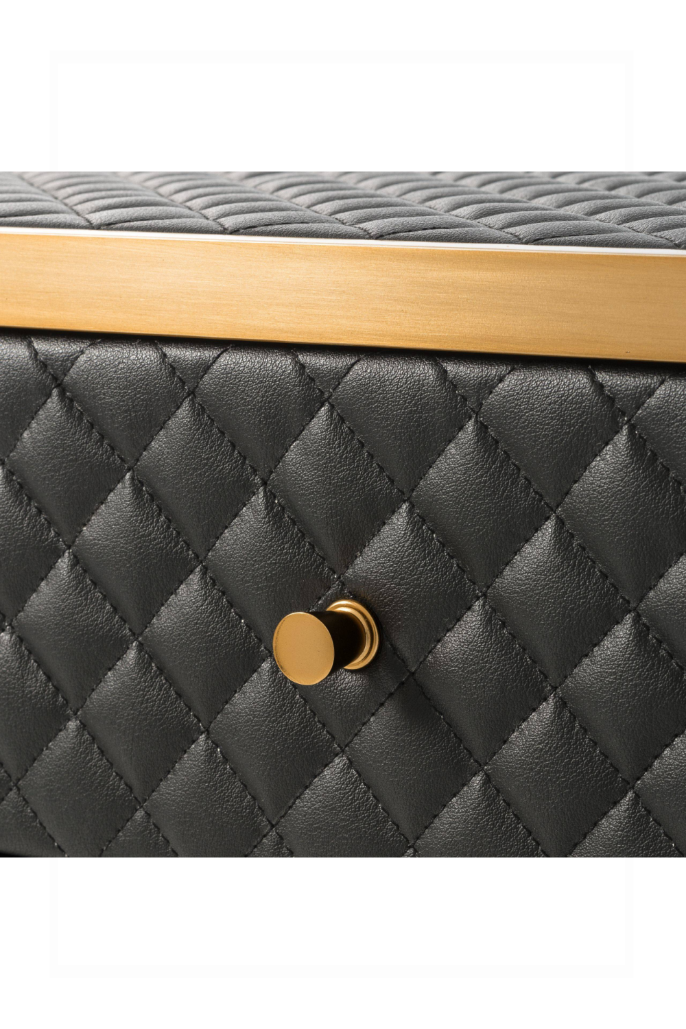 Black Leather Side Table | Eichholtz Monfort | OROA.com