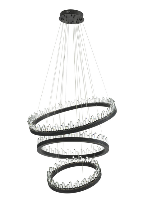 Bronze Crystal Glass Chandelier | Randall | OROA