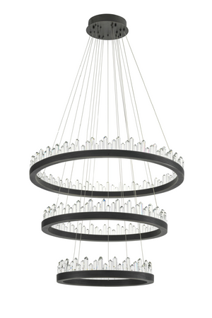 Bronze Crystal Glass Chandelier | Randall | OROA